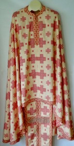 RedGold woven Priest Vestments 